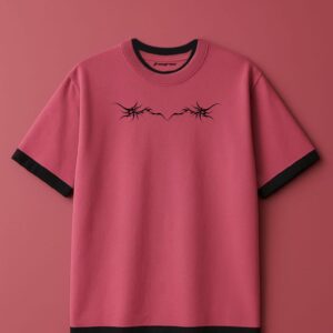 Backlash pink oversized unisex t-shirt by Freaqrew India
