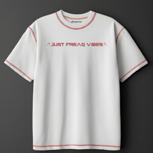 Ghost Mode white oversized puff print t-shirt by Freaqrew