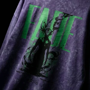 VILAYA purple stone acid wash oversized sweatshirt by Freaqrew India