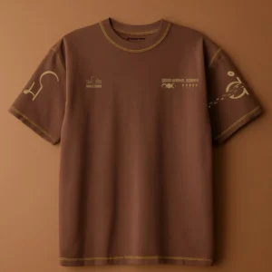 Loop Theory Karma oversized brown streetwear t-shirt Freaqrew