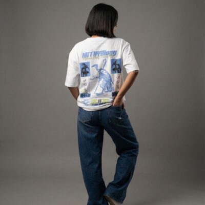 240 GSM French Terry oversized tee with 3D puff print artwork