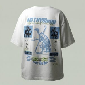 240 GSM French Terry oversized tee with 3D puff print artwork